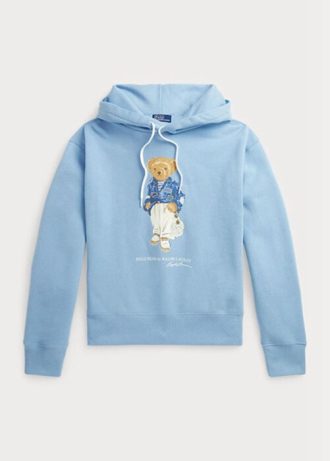 Blue Women’s Ralph Lauren Polo Bear Fleece  Hoodie