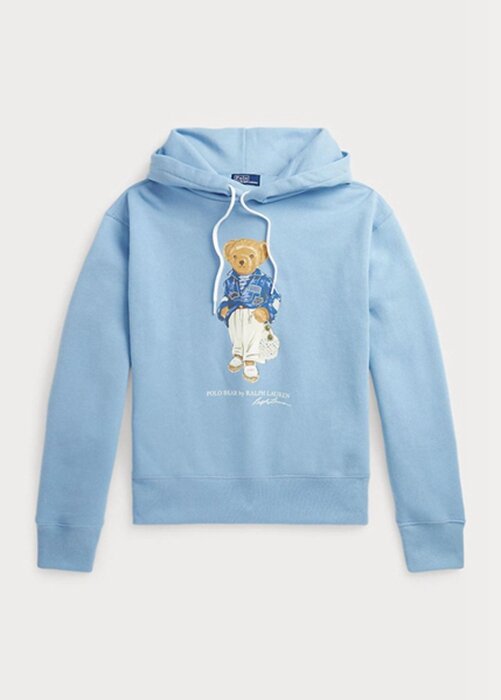 Blue Women’s Ralph Lauren Polo Bear Fleece Hoodie Blue Women’s Ralph Lauren Polo Bear Fleece Hoodie