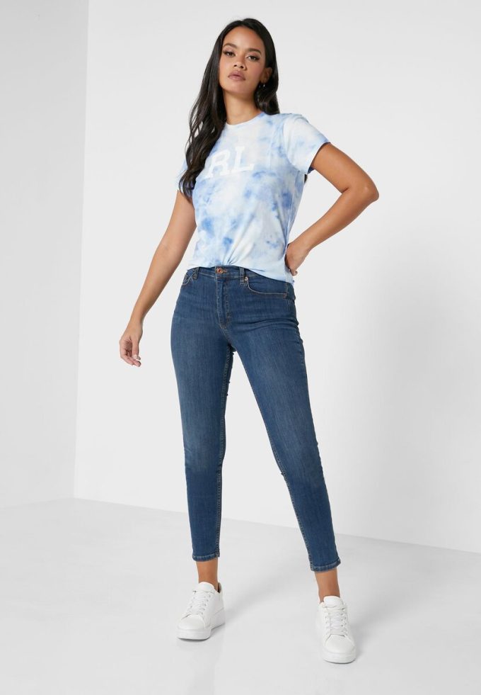 Blue Women’s Ralph Lauren Printed Logo T Shirts