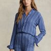 Blue Women’s Ralph Lauren Relaxed Fit Striped Linen Shirts Blue Women’s Ralph Lauren Relaxed Fit Striped Linen Shirts