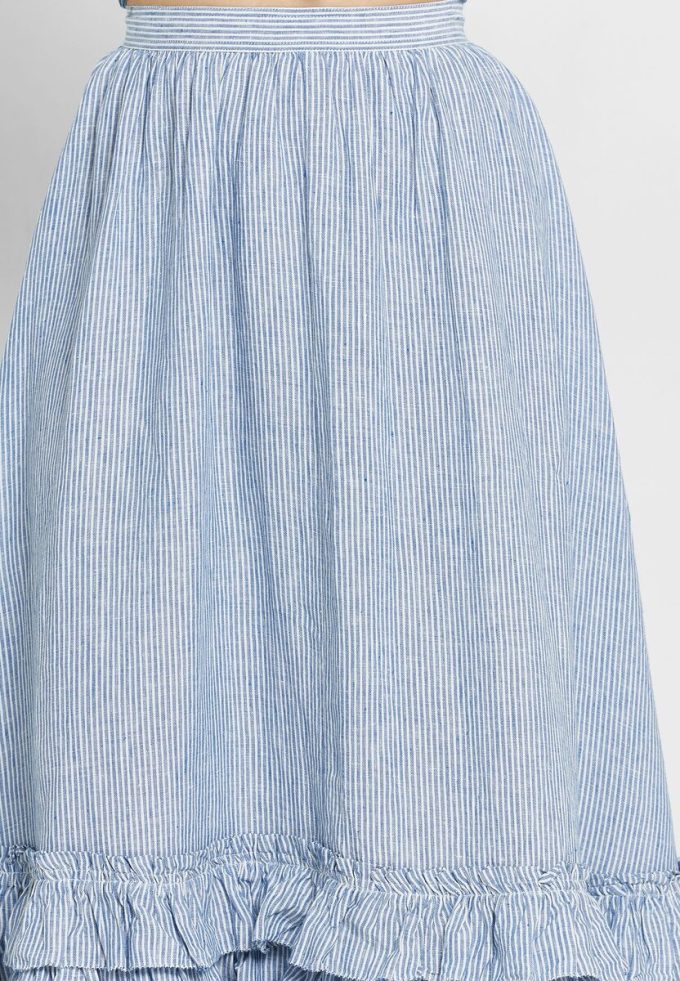 Blue Women’s Ralph Lauren Ruffle High Waist Skirts Blue Women’s Ralph Lauren Ruffle High Waist Skirts