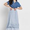 Blue Women’s Ralph Lauren Ruffle High Waist Skirts Blue Women’s Ralph Lauren Ruffle High Waist Skirts