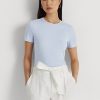 Blue Women’s Ralph Lauren Stretch Cotton T Shirts Blue Women’s Ralph Lauren Stretch Cotton T Shirts