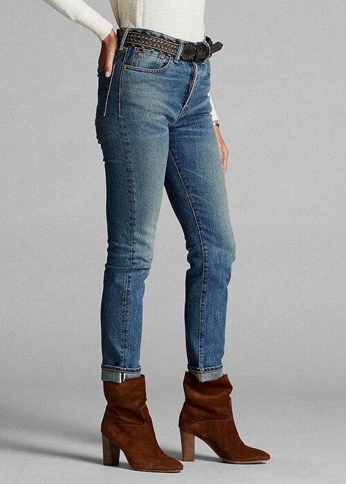 Blue Women’s Ralph Lauren Stretch Vintage Straight Fit Jeans Blue Women’s Ralph Lauren Stretch Vintage Straight Fit Jeans