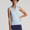 Blue Women’s Ralph Lauren Tailored Fit Sleeveless Piqué Shirts Blue Women’s Ralph Lauren Tailored Fit Sleeveless Piqué Shirts