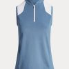 Blue Women’s Ralph Lauren Tailored Fit Sleeveless Piqué Shirts Blue Women’s Ralph Lauren Tailored Fit Sleeveless Piqué Shirts