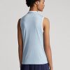 Blue Women’s Ralph Lauren Tailored Fit Sleeveless Piqué Shirts Blue Women’s Ralph Lauren Tailored Fit Sleeveless Piqué Shirts