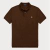 Brown Men’s Ralph Lauren Custom Slim Fit Mesh Polo Shirts Brown Men’s Ralph Lauren Custom Slim Fit Mesh Polo Shirts