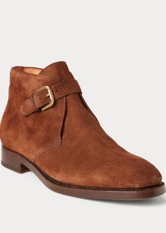 Brown Men’s Ralph Lauren Frasco Suede Chelsea Boots