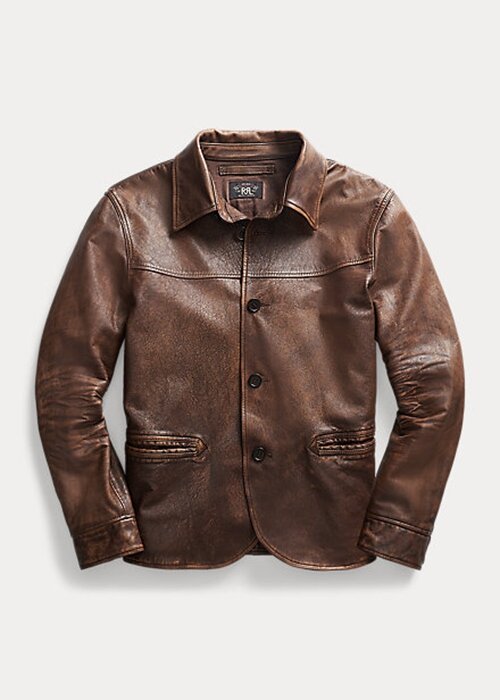 Brown Men’s Ralph Lauren Leather Car Coats Brown Men’s Ralph Lauren Leather Car Coats