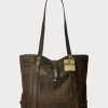 Brown Men’s Ralph Lauren Leather Tote Bags