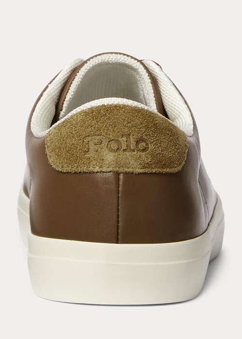 Brown Men’s Ralph Lauren Longwood Leather Sneakers Brown Men’s Ralph Lauren Longwood Leather Sneakers