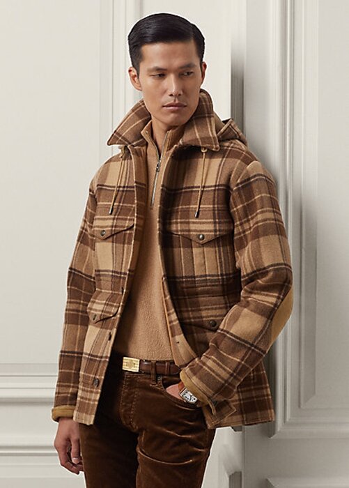 Brown Men’s Ralph Lauren Nichols Plaid Wool Thicket Jackets Brown Men’s Ralph Lauren Nichols Plaid Wool Thicket Jackets