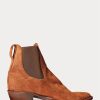 Brown Men’s Ralph Lauren Plainview Suede Chelsea Boots