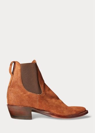 Brown Men’s Ralph Lauren Plainview Suede Chelsea Boots