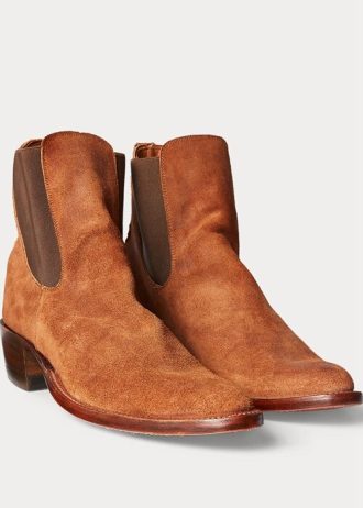 Brown Men’s Ralph Lauren Plainview Suede Chelsea Boots