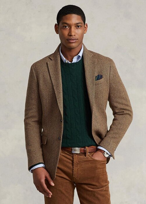 Brown Men’s Ralph Lauren Polo Soft Herringbone Sport Blazers Brown Men’s Ralph Lauren Polo Soft Herringbone Sport Blazers
