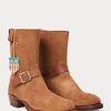 Brown Men’s Ralph Lauren Roughout Suede Boots