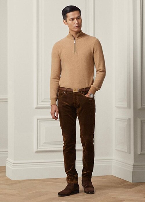 Brown Men’s Ralph Lauren Slim Fit Stretch Velvet Jeans Brown Men’s Ralph Lauren Slim Fit Stretch Velvet Jeans