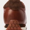 Brown Men’s Ralph Lauren Train 85 Leather Sneakers
