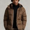 Brown Men’s Ralph Lauren Water-Repellent Down Jackets Brown Men’s Ralph Lauren Water-Repellent Down Jackets
