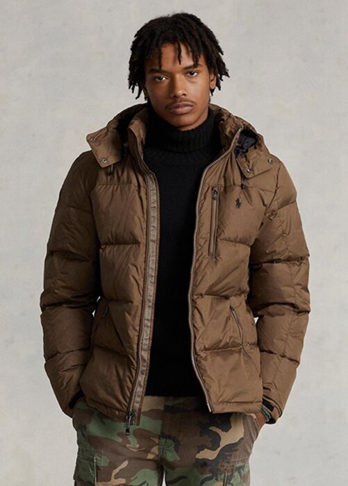 Brown Men’s Ralph Lauren Water-Repellent Down Jackets Brown Men’s Ralph Lauren Water-Repellent Down Jackets