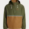 Brown Multicolor Men’s Ralph Lauren Packable Water-Repellent Hooded Jackets