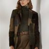 Brown / Olive Women’s Ralph Lauren Hailey Patchwork Tweed Jackets