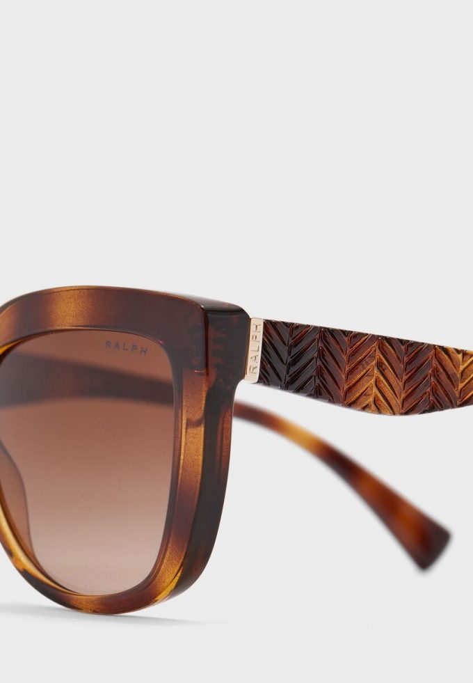 Brown Women’s Ralph Lauren 0Ra5254 Butterfly Sunglasses