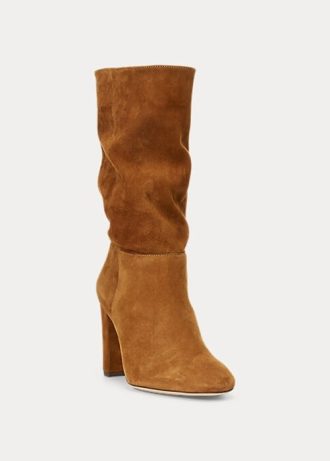 Brown Women’s Ralph Lauren Artizan Suede Boots