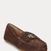 Brown Women’s Ralph Lauren Barnsbury Suede Loafers