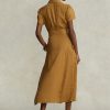 Brown Women’s Ralph Lauren Belted Linen Short-Sleevedress Dress Brown Women’s Ralph Lauren Belted Linen Short-Sleevedress Dress