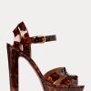 Brown Women’s Ralph Lauren Callahan Patent Calfskin Sandals Brown Women’s Ralph Lauren Callahan Patent Calfskin Sandals