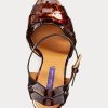 Brown Women’s Ralph Lauren Callahan Patent Calfskin Sandals Brown Women’s Ralph Lauren Callahan Patent Calfskin Sandals
