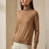 Brown Women’s Ralph Lauren Cashmere Turtleneck Sweaters