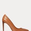 Brown Women’s Ralph Lauren Celia Calfskin Heels Brown Women’s Ralph Lauren Celia Calfskin Heels