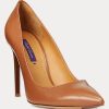 Brown Women’s Ralph Lauren Celia Calfskin Heels Brown Women’s Ralph Lauren Celia Calfskin Heels