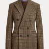 Brown Women’s Ralph Lauren Donaldson Checked Tweed Jackets