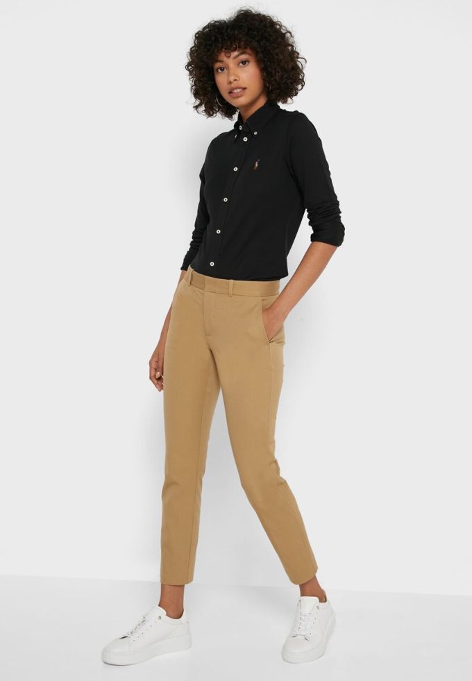 Brown Women’s Ralph Lauren High Waist Pants