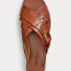 Brown Women’s Ralph Lauren Jacie Calfskin Stirrup Sandals Brown Women’s Ralph Lauren Jacie Calfskin Stirrup Sandals