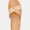 Brown Women’s Ralph Lauren Kelsie Nappa Leather & Suede Sandals Brown Women’s Ralph Lauren Kelsie Nappa Leather & Suede Sandals