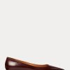 Brown Women’s Ralph Lauren Kendrya Calfskin Ballet Flat Shoes Brown Women’s Ralph Lauren Kendrya Calfskin Ballet Flat Shoes