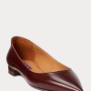 Brown Women’s Ralph Lauren Kendrya Calfskin Ballet Flat Shoes Brown Women’s Ralph Lauren Kendrya Calfskin Ballet Flat Shoes
