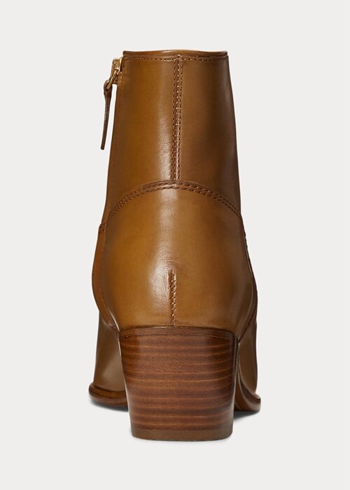 Brown Women’s Ralph Lauren Lucille Leather Boots Brown Women’s Ralph Lauren Lucille Leather Boots