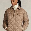 Brown Women’s Ralph Lauren Oversize Water-repellent Quilted  Coats
