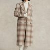 Brown Women’s Ralph Lauren Plaid Wool-blend Coats Brown Women’s Ralph Lauren Plaid Wool-blend Coats