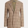 Brown Women’s Ralph Lauren Plaid Wool-Linen Tweed Jackets Brown Women’s Ralph Lauren Plaid Wool-Linen Tweed Jackets