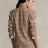 Brown Women’s Ralph Lauren Plaid Wool-Linen Tweed Jackets Brown Women’s Ralph Lauren Plaid Wool-Linen Tweed Jackets