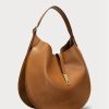 Brown Women’s Ralph Lauren Polo Id Calfskin Medium Shoulder Bags