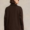 Brown Women’s Ralph Lauren Quarter-Zip Pullover Fleece Jackets